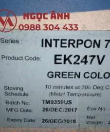 Bột sơn tĩnh điện tồn kho Green