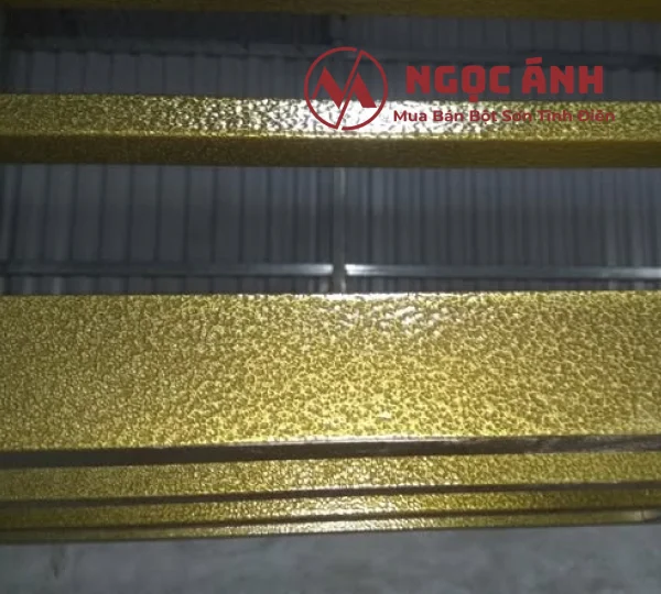 Lan can sử dụng sơn tĩnh điện màu sần đồng